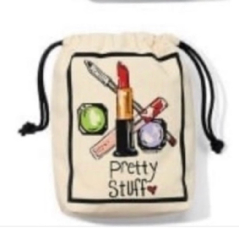 NWOT Brighton Canvas Drawstring Pouch Set – Travel Organizer Gift Set (3 Bags) - Picture 5 of 6